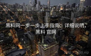 黑料网一步一步上手指南：详细说明，黑料 官网