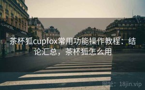 茶杯狐cupfox常用功能操作教程：结论汇总，茶杯狐怎么用
