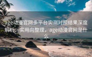 age动漫官网多平台实测对照结果深度解析：实用向整理，age动漫官网是什么