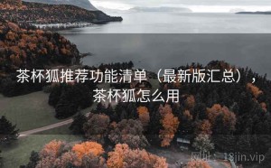 茶杯狐推荐功能清单（最新版汇总），茶杯狐怎么用