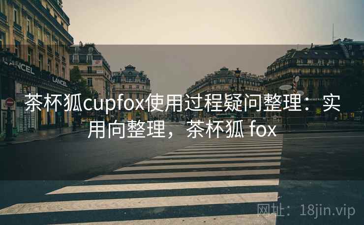 茶杯狐cupfox使用过程疑问整理：实用向整理，茶杯狐 fox
