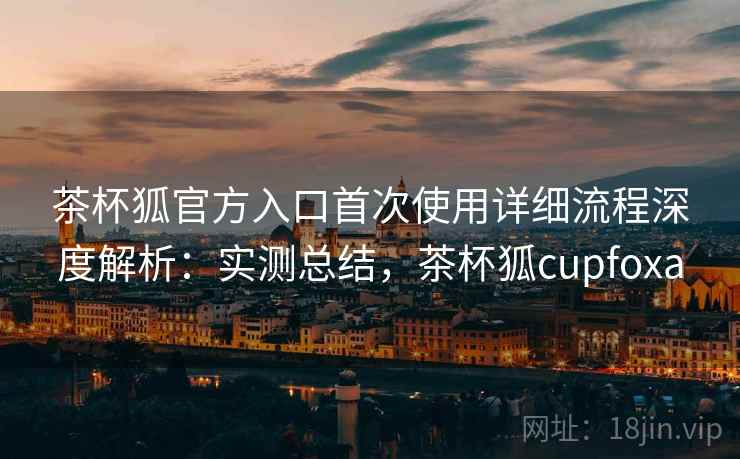 茶杯狐官方入口首次使用详细流程深度解析：实测总结，茶杯狐cupfoxa